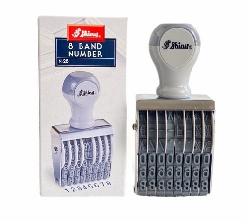 Dấu xoay tay Shiny N28 8 số - số cao 7mm